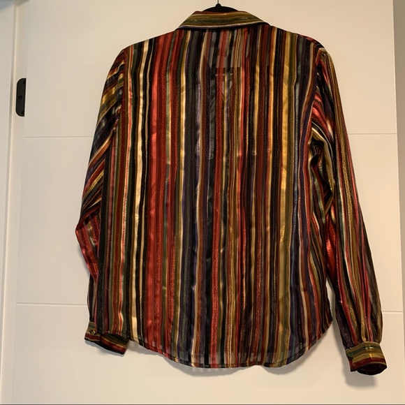 Yves St Clair | Vintage Striped Button Down Shirt - Picture 9 of 16